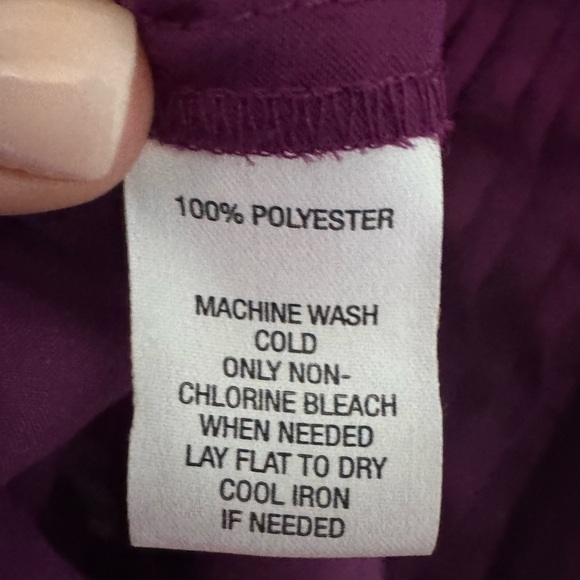 Ann Taylor LOFT - Purple Sleeveless Top with ruffles - Picture 4 of 6